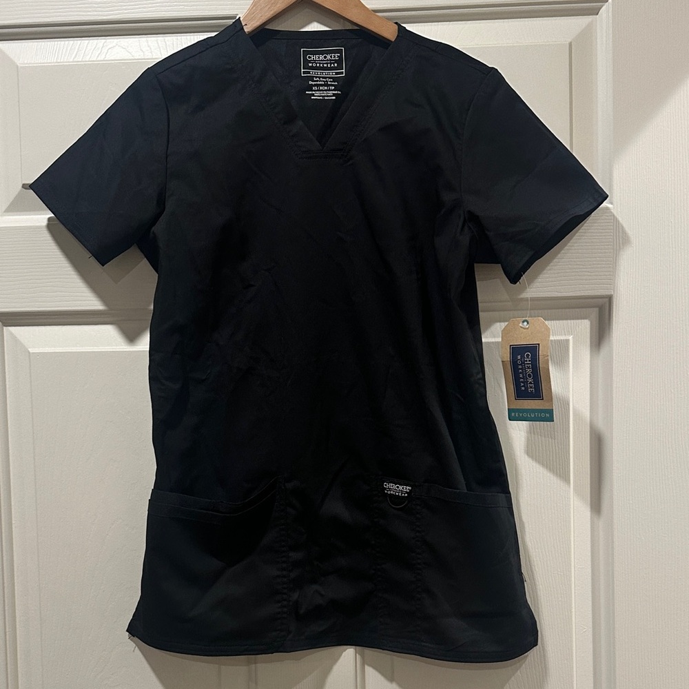 Cherokee Women's Black Scrub Shirt